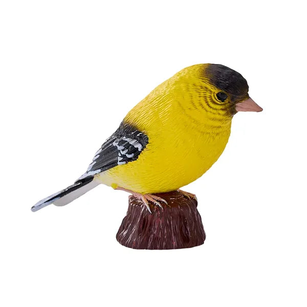 Stillits fuglefigur i naturtro detalje, håndmalet kunststof 7,3 cm – Mojo