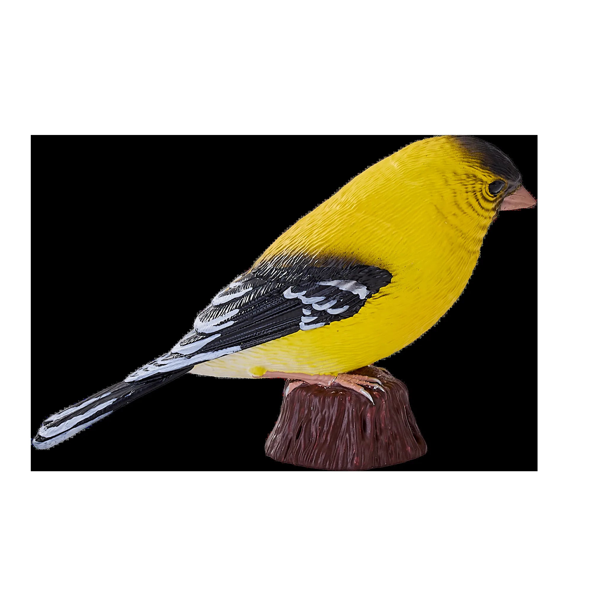 Stillits fuglefigur i naturtro detalje, håndmalet kunststof 7,3 cm – Mojo