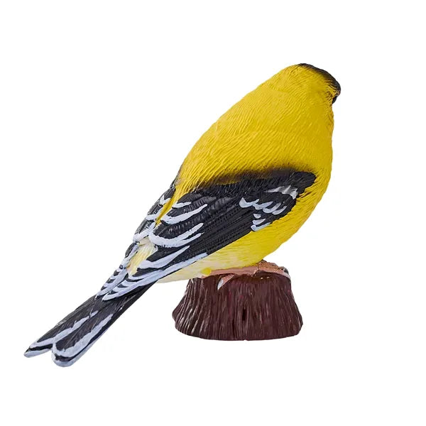 Stillits fuglefigur i naturtro detalje, håndmalet kunststof 7,3 cm – Mojo