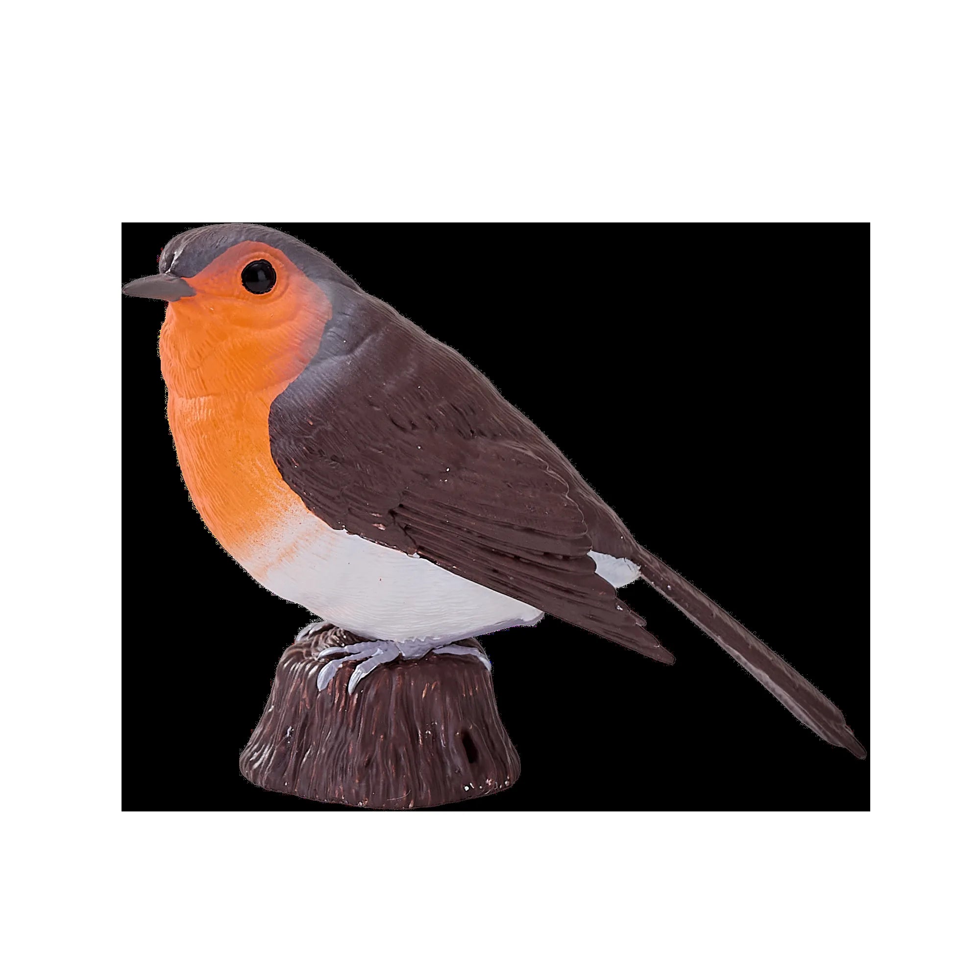 Rødhals / rødkælk naturtro håndmalet figur til undervisning og samling – Mojo