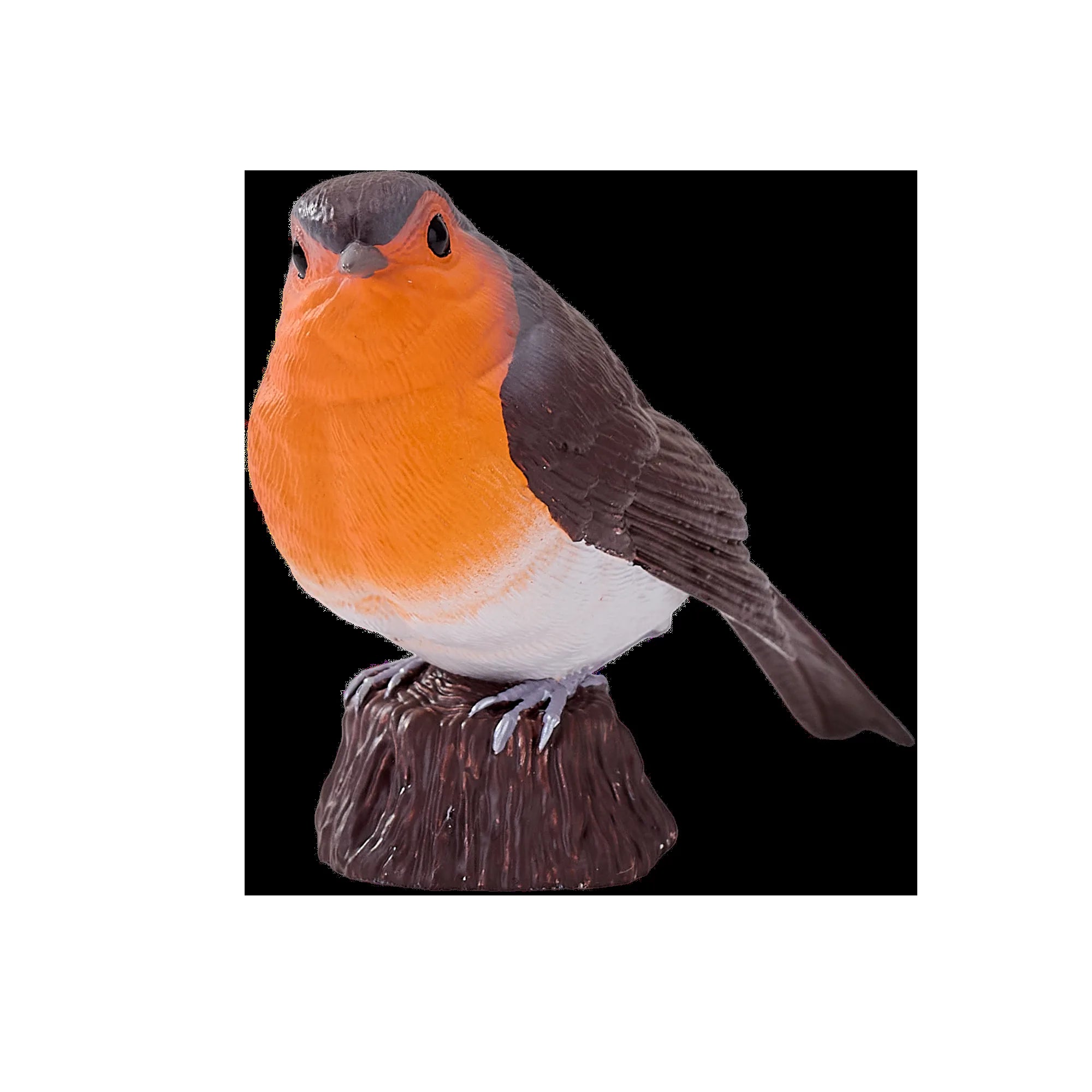 Rødhals / rødkælk naturtro håndmalet figur til undervisning og samling – Mojo