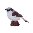 Gråspurv figur, håndmalet pædagogisk legetøj 7,3 cm — Mojo
