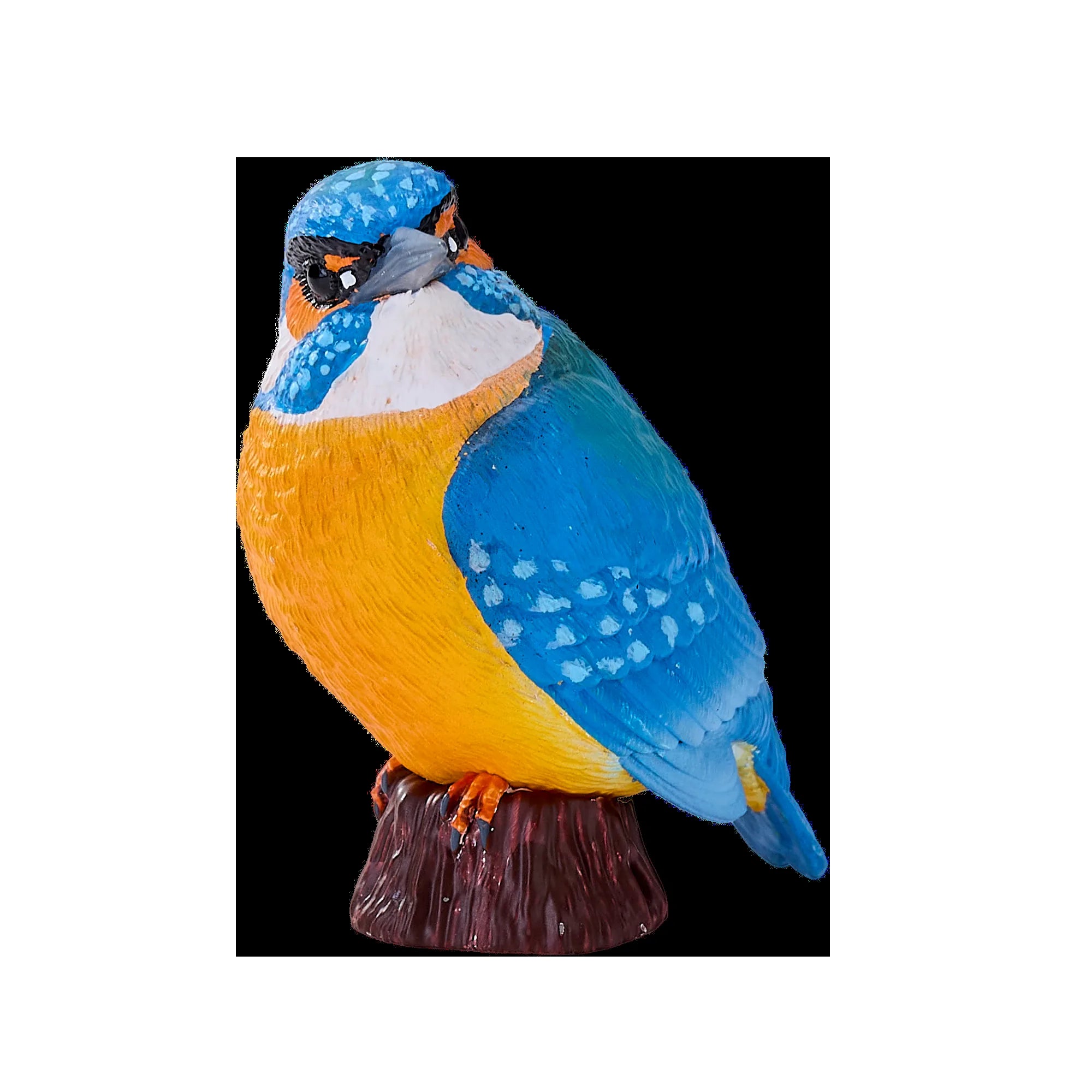 Isfugl figur håndmalet realistisk 4,5x4x5,3 cm pædagogisk legetøj MOJO