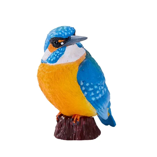 Isfugl figur håndmalet realistisk 4,5x4x5,3 cm pædagogisk legetøj MOJO