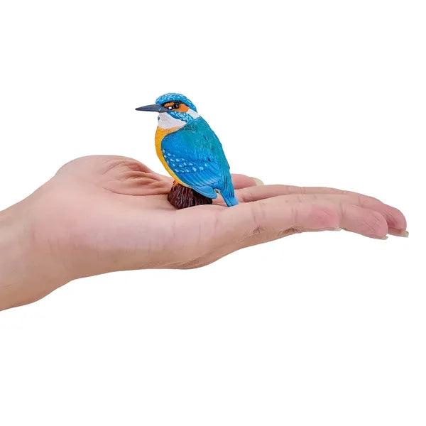 Isfugl figur håndmalet realistisk 4,5x4x5,3 cm pædagogisk legetøj MOJO
