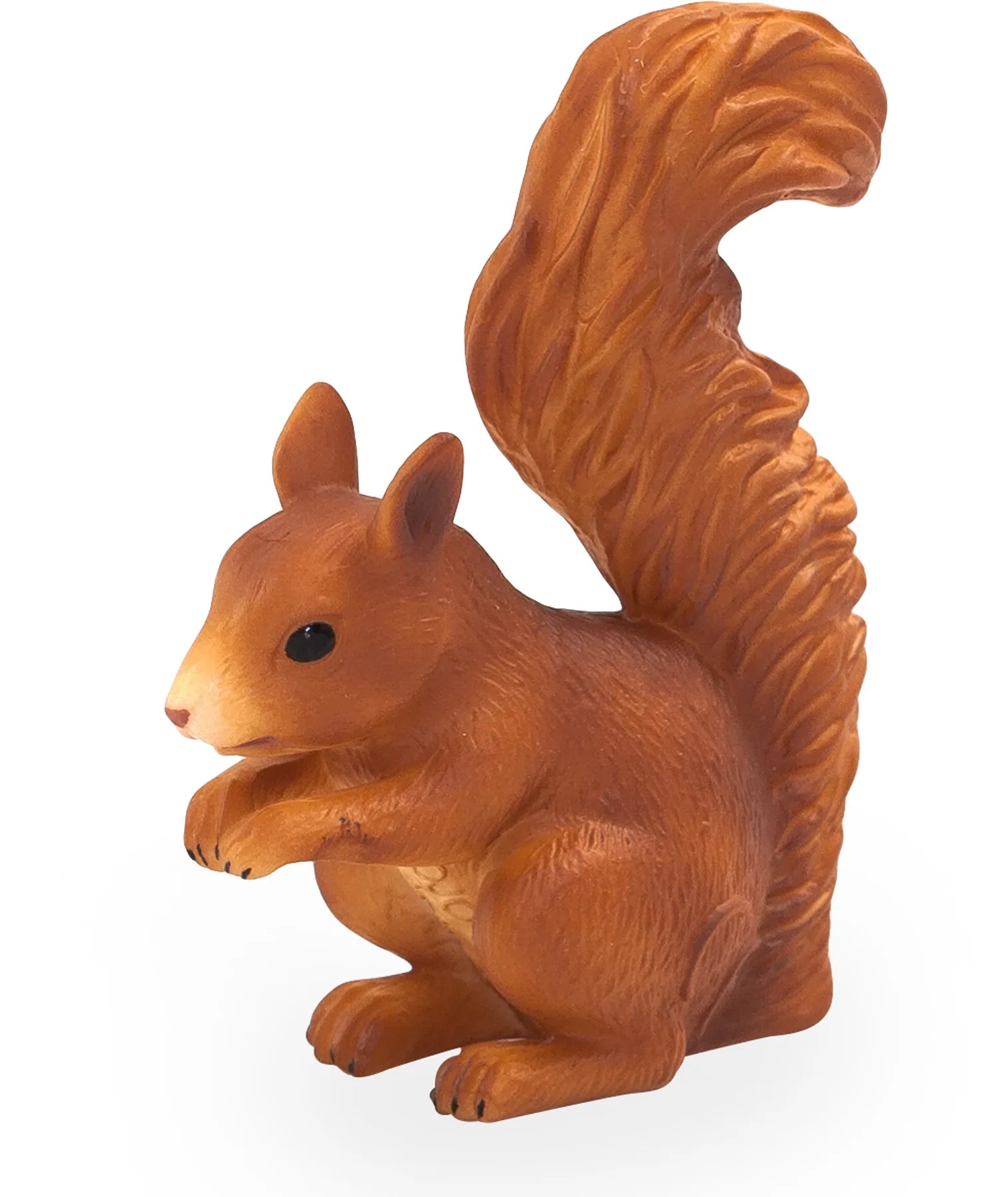 Stående egern figur til børn, kunststof, 4x1,5x5 cm – Mojo