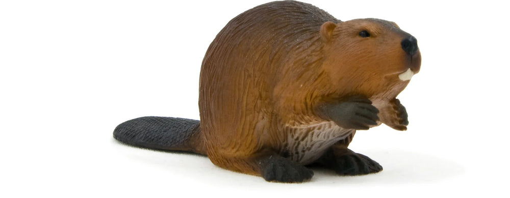 Bæver figur 8,5 cm – pædagogisk legetøj til 3+ år, phthalatfri, overholder EN71 – Mojo