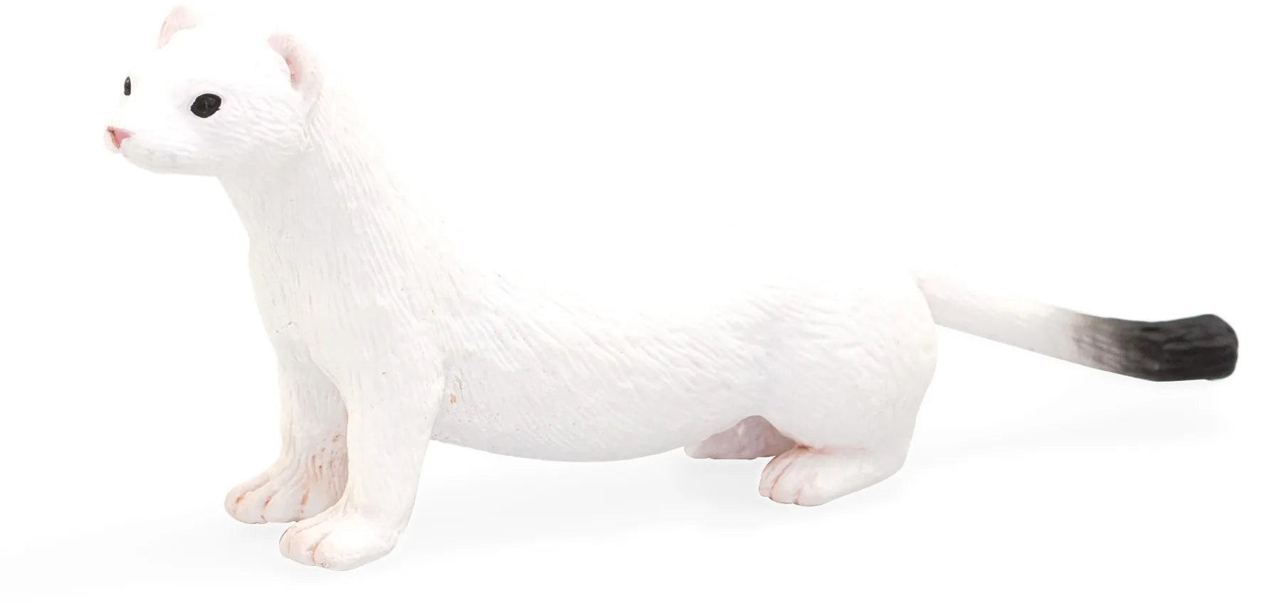 Hermelin legetøjsdyr i kunststof 8,5 cm – Mojo