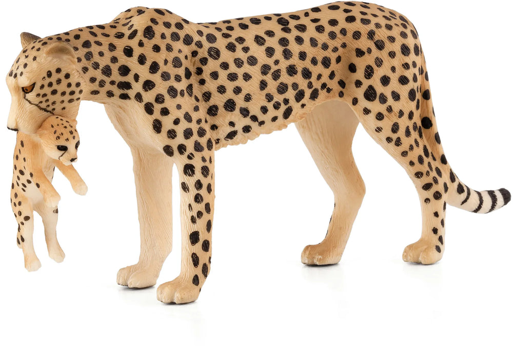 Gepard med unge legetøjsfigur 14 cm – Mojo