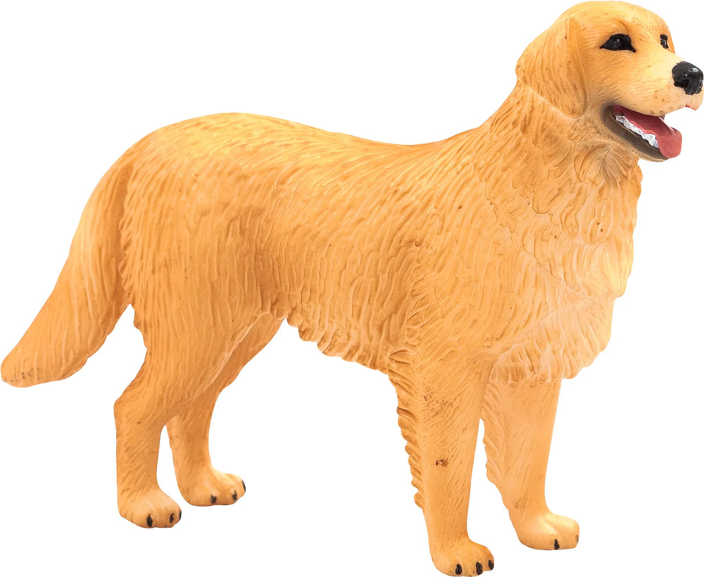 Golden Retriever hund legetøjsfigur 10 cm – kunststof, 3+ år | Mojo