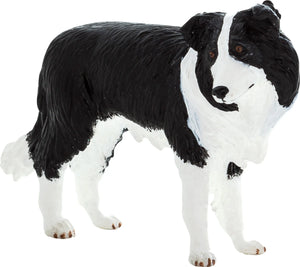 Border Collie hund legetøj til børn 3+ – sikker plastik, EN71/ASTM kompatibel. Mojo