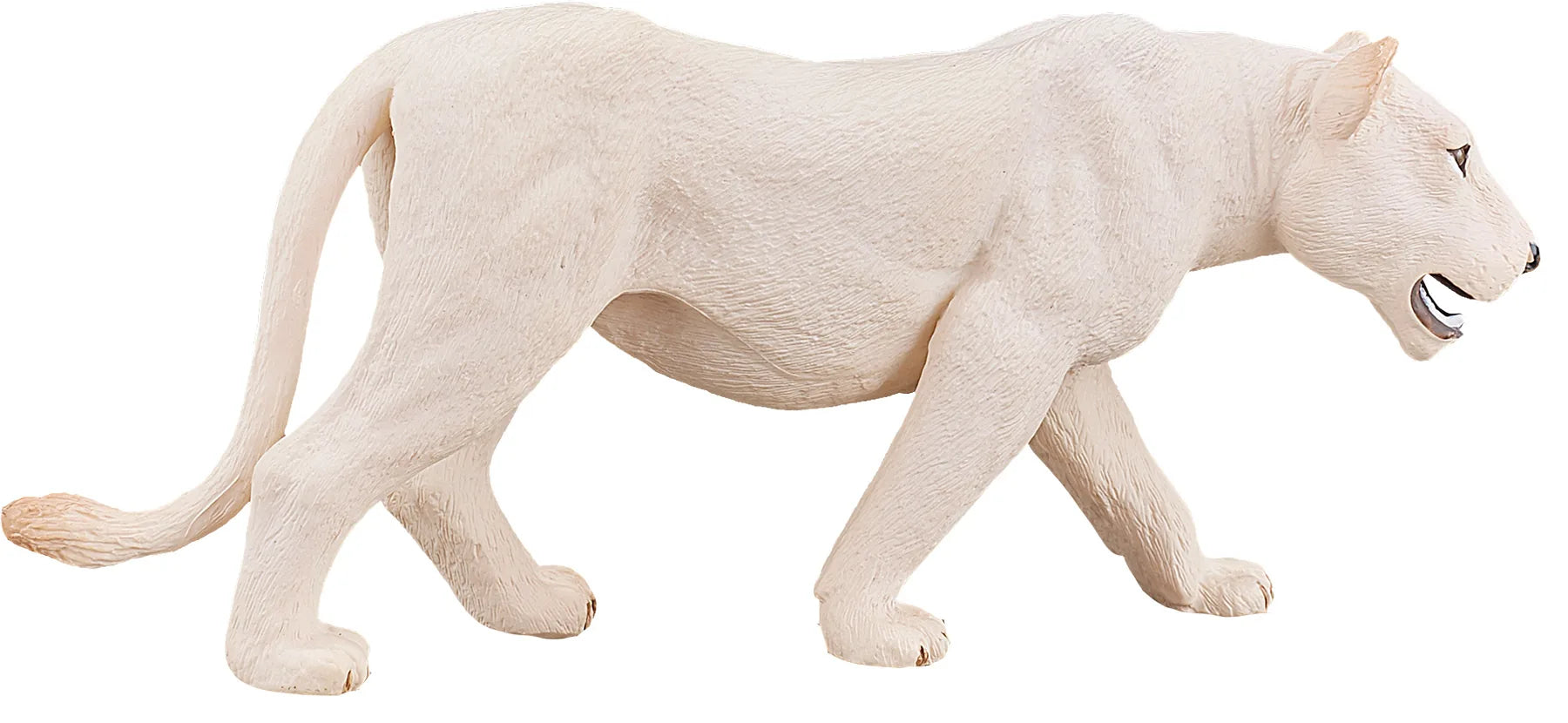 Hvid Hunlørn figur 13,5x3x5,5 cm – legetøjsløve i kunststof, fri for ftalater, anbefalet fra 3 år – Mojo