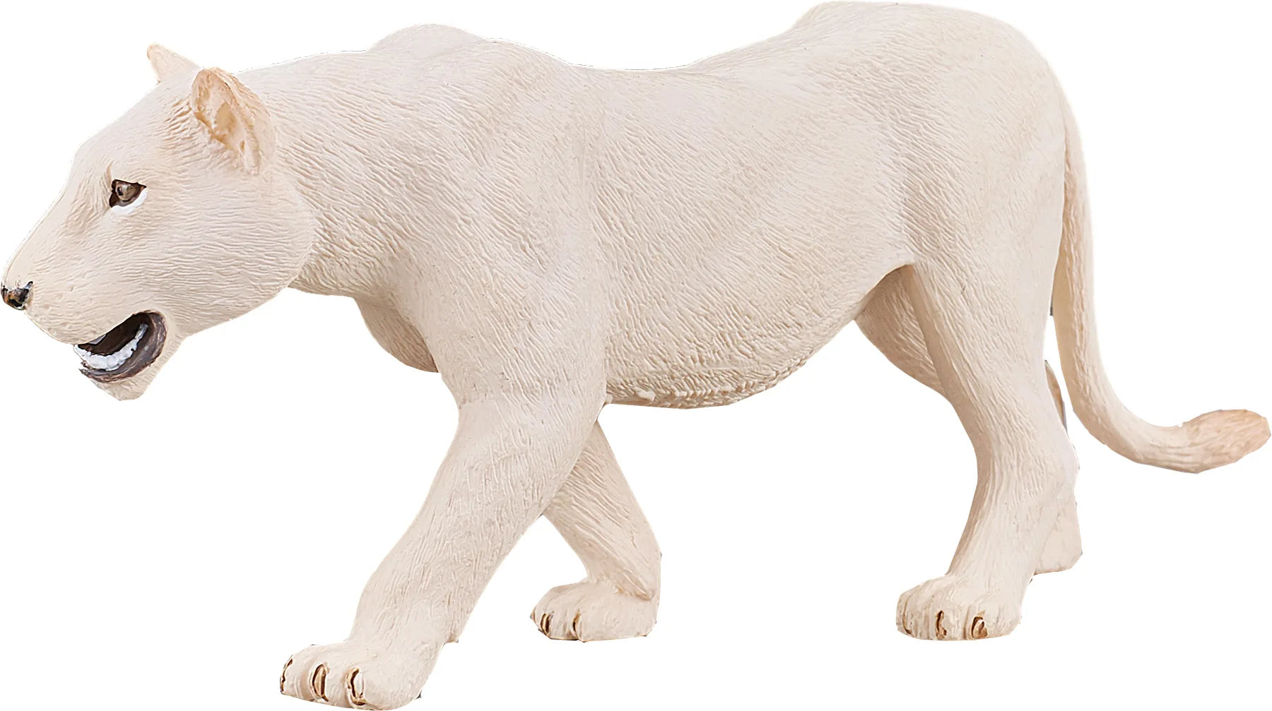 Hvid Hunlørn figur 13,5x3x5,5 cm – legetøjsløve i kunststof, fri for ftalater, anbefalet fra 3 år – Mojo