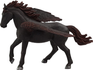 Pegasus legefigur sort, 18,5 cm – plastik hest til børn 3+ år, sikkerhedsstandarder – Mojo