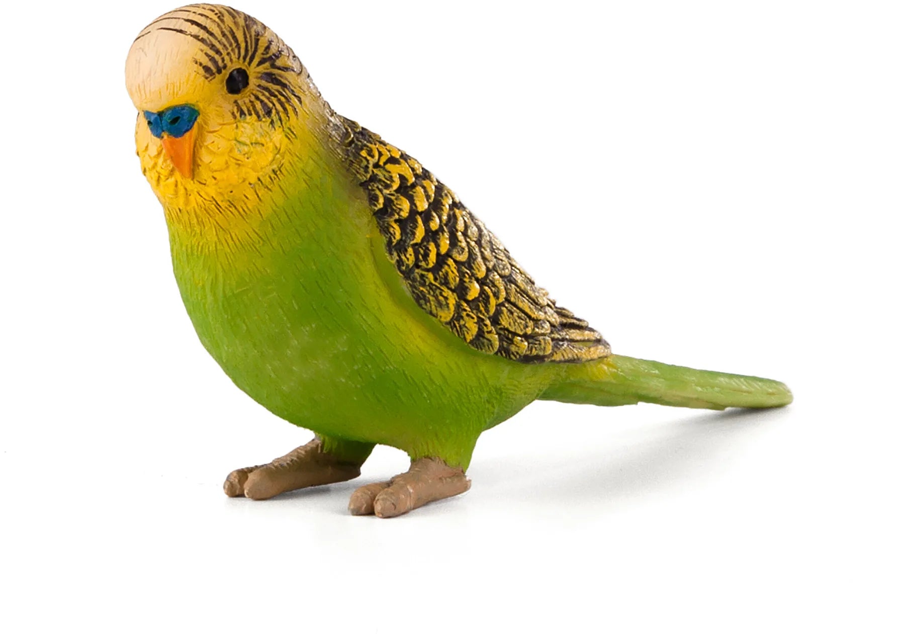 Undulat legetøjsfigur, grøn – kunststof 7,5 cm, CE-mærket, fra 3 år – Mojo