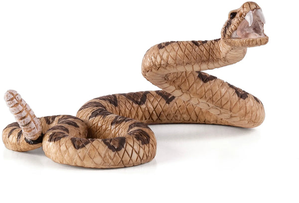 Klapperslange legetøjsdyr 7,5 cm – kunststof, sikker for børn fra 3 år | Mojo