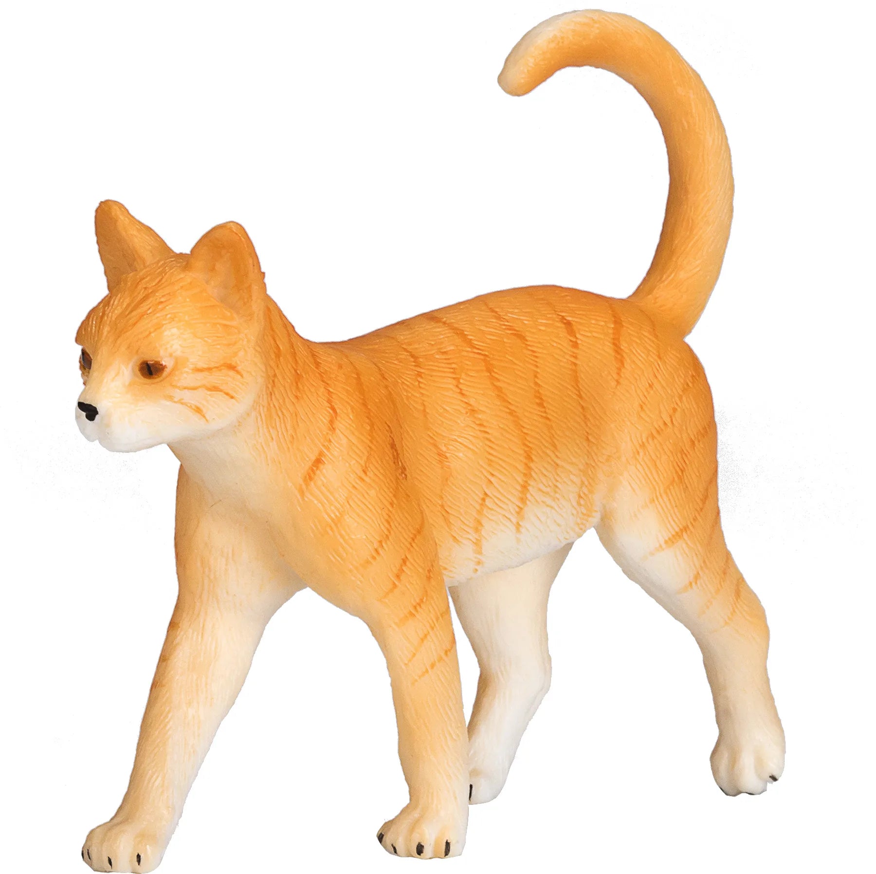 Rød stribet legetøjskat 8x2x6,25 cm til børn 3+ – Mojo