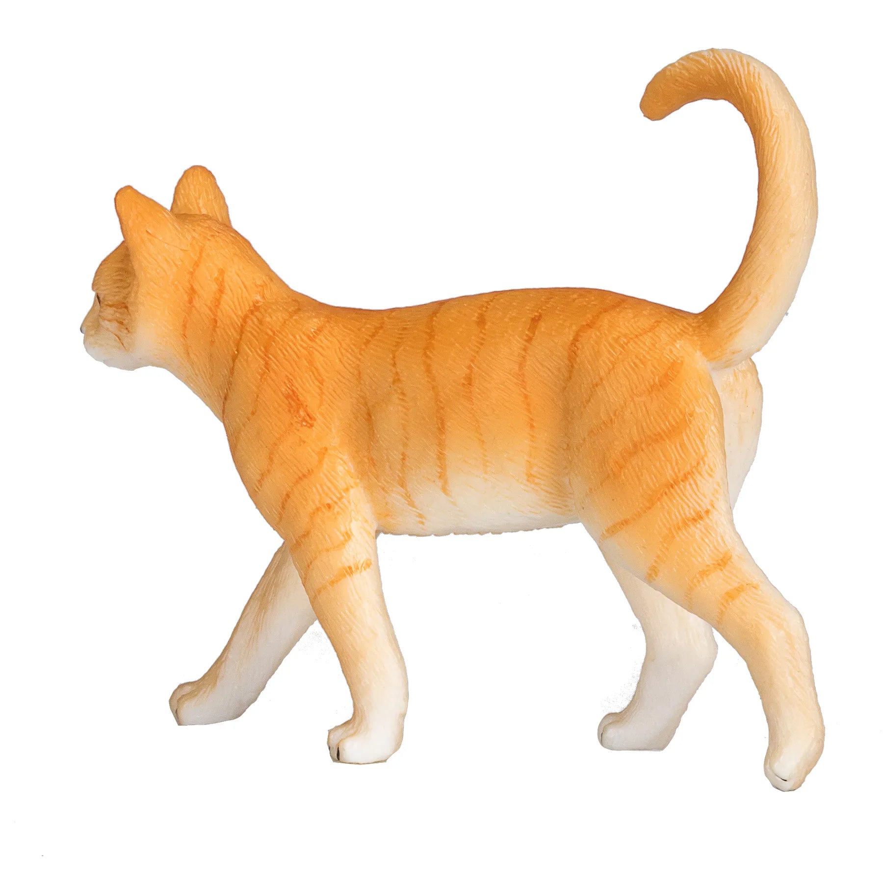 Rød stribet legetøjskat 8x2x6,25 cm til børn 3+ – Mojo