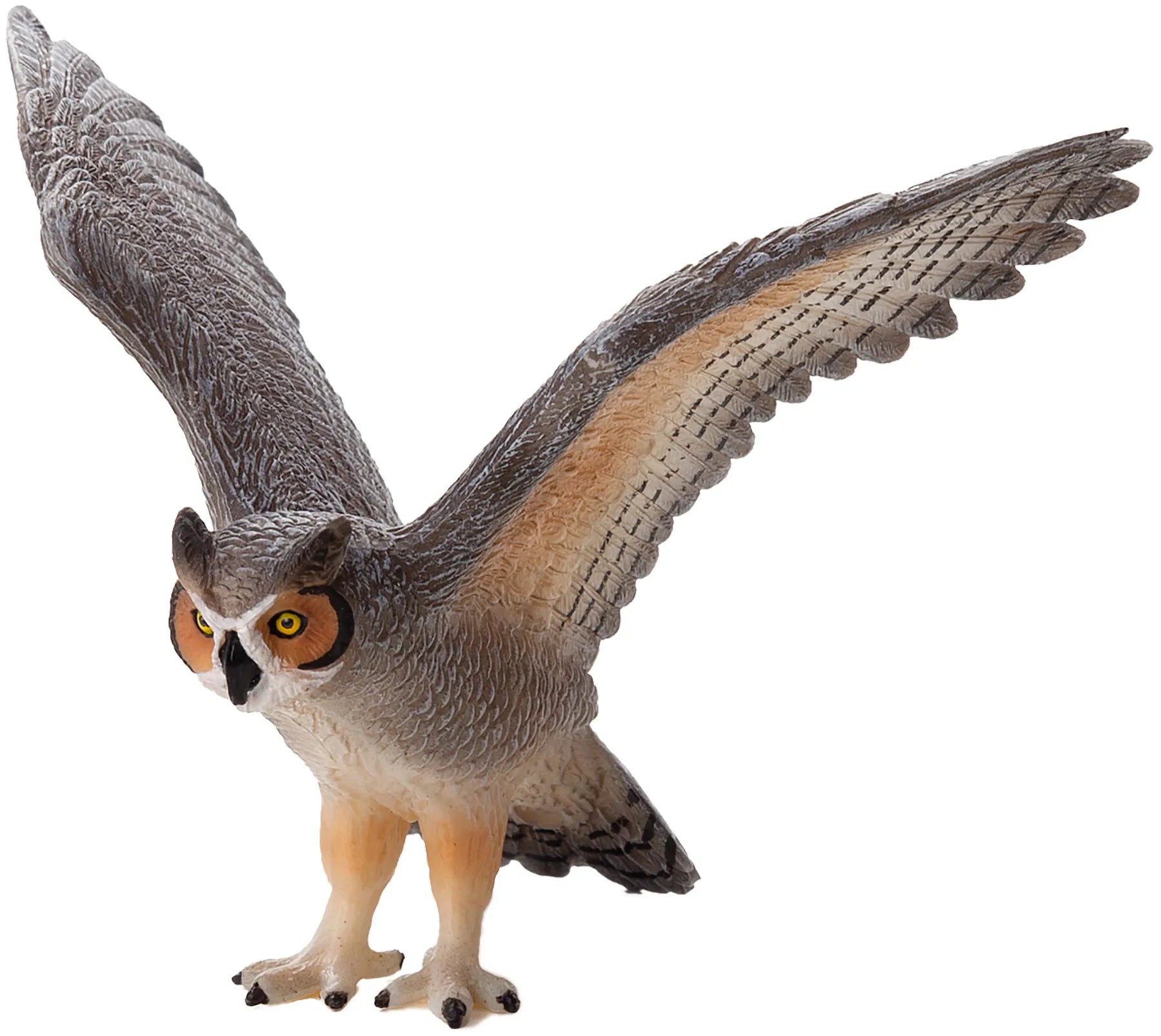 Stor Hornugle legetøj 6,5x11x6 cm i kunststof, fra 3 år – Mojo