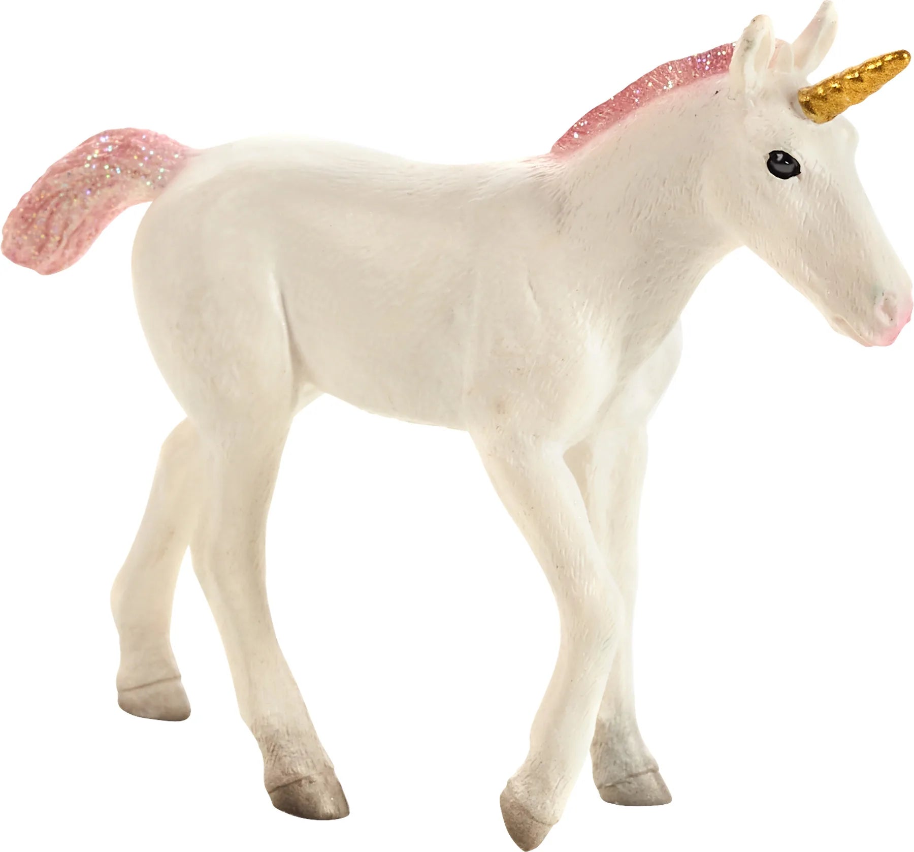 Enhjørningslegetøj baby pink 3+ år, kunststof 10x2x8 cm – Mojo