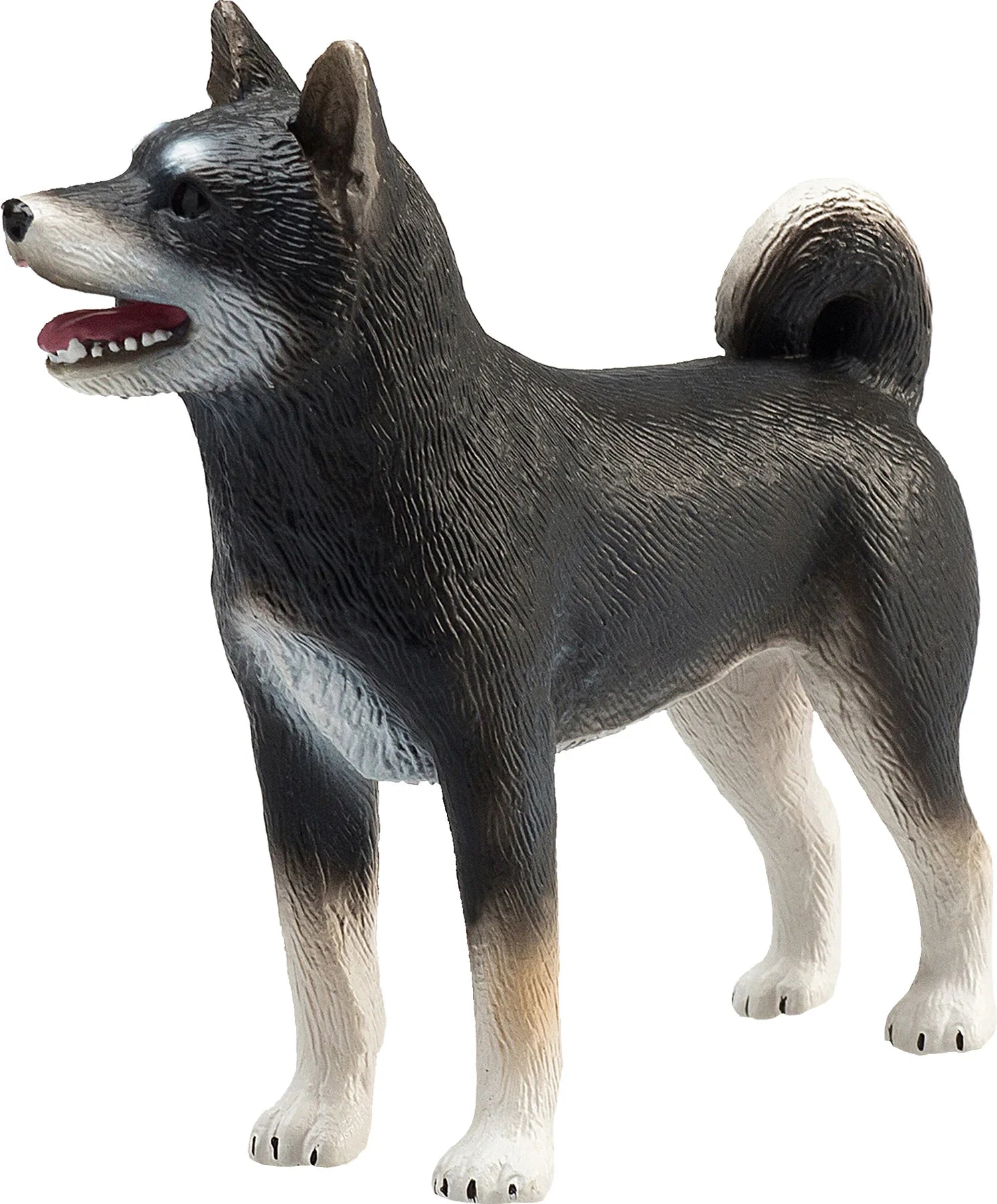 Shiba Inu hund figur, sort, 6,5x2,5x7 cm – kunststof, fra 3 år – Mojo