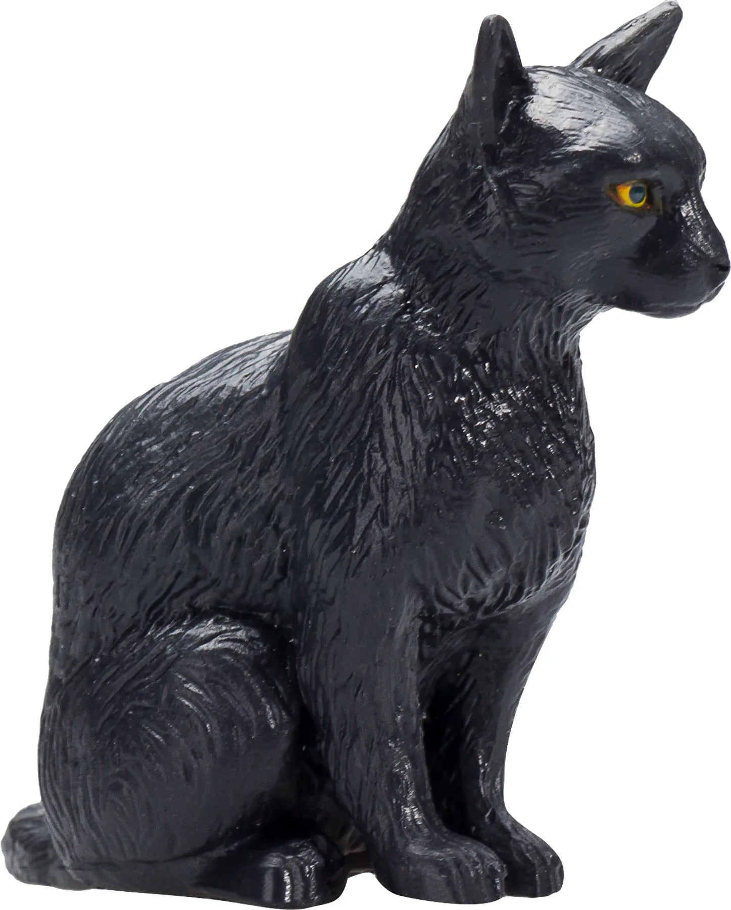 Kat figur siddende sort 4,5 cm legetøj (fri for ftalater) – Mojo