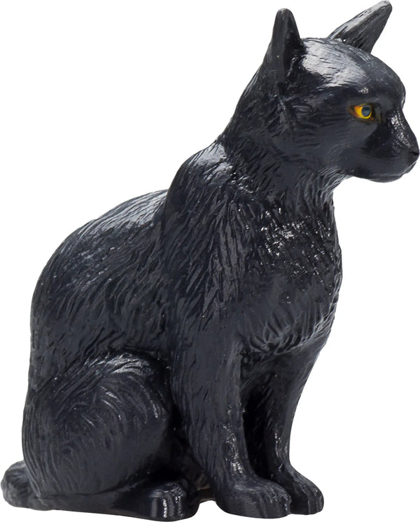 Kat figur siddende sort 4,5 cm legetøj (fri for ftalater) – Mojo