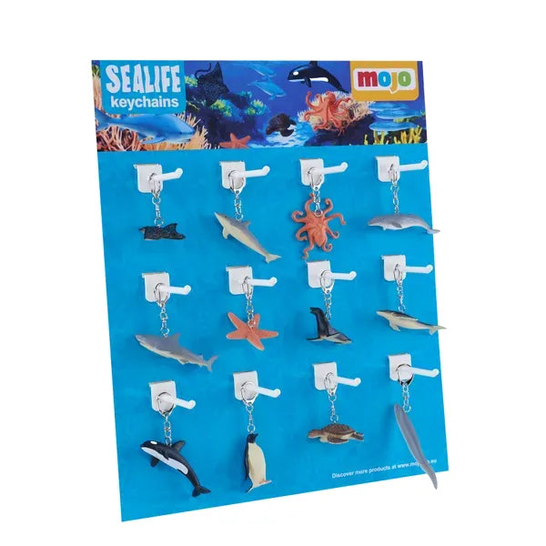 Display Nøglering (72 Stk.) – Havets dyr – Mojo