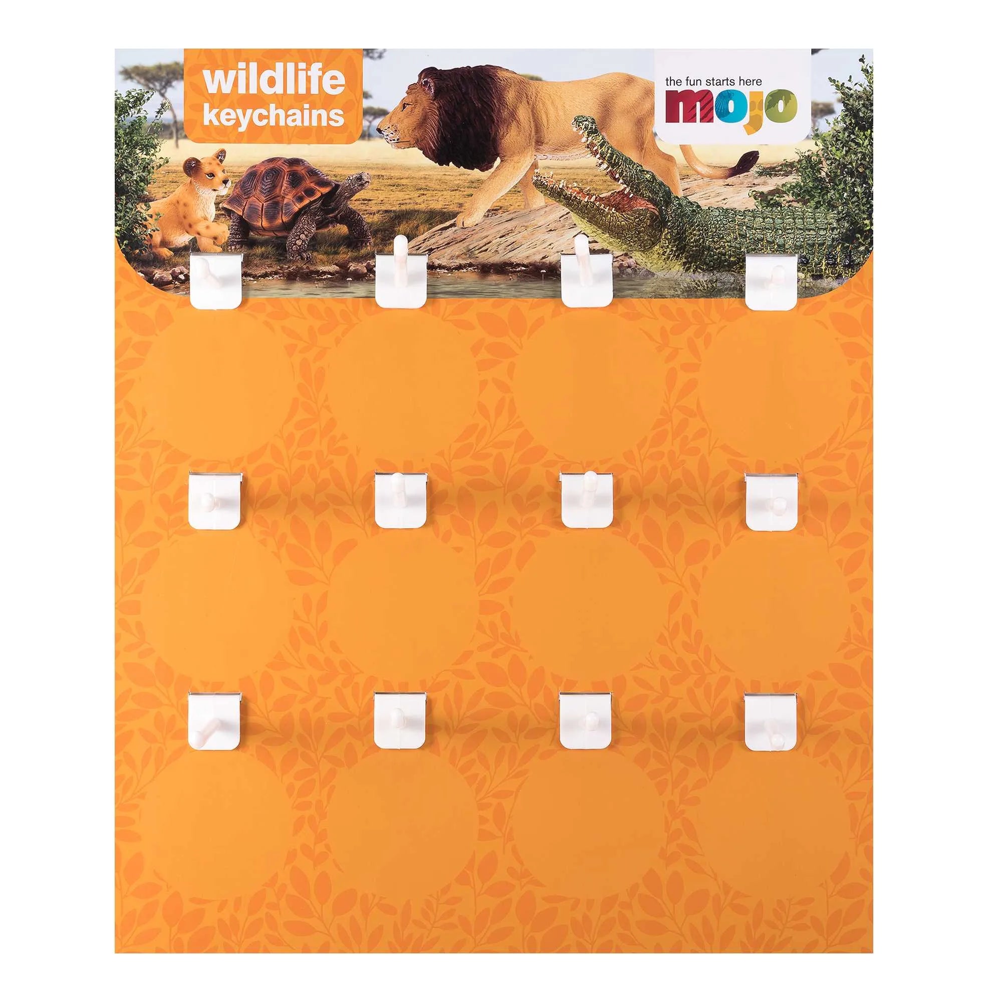 Display Nøglering (72 Stk.) – Vilde dyr – Mojo