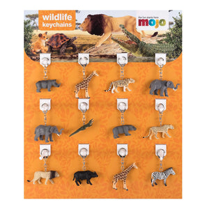 Display Nøglering Savanne (36 Stk.) – Vilde dyr – Mojo