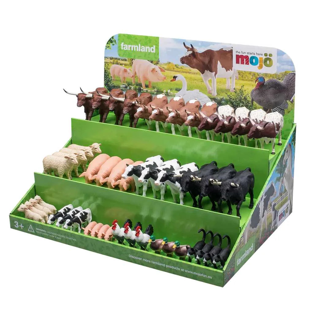 Karton Display – Bondegårdsdyr – Mojo