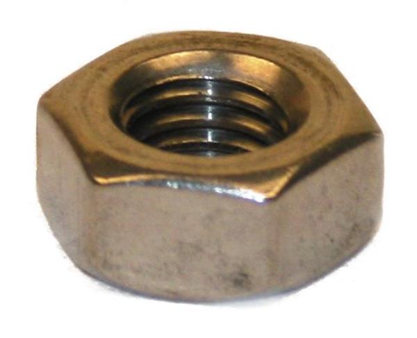 DIN 934 møtrik metrisk rustfri A2 - 100stk