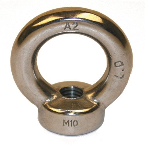 ART 582 øjemøtrik ej godkendt til løft rustfri A2