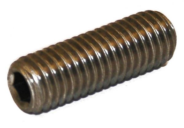 DIN 916 pinolskrue m/krater rustfri A2 - 500stk