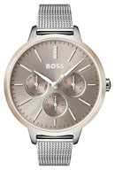 Hugo Boss Womens 1502423 Symphony Rose Gold Tone Stainless Steel Mesh Watch