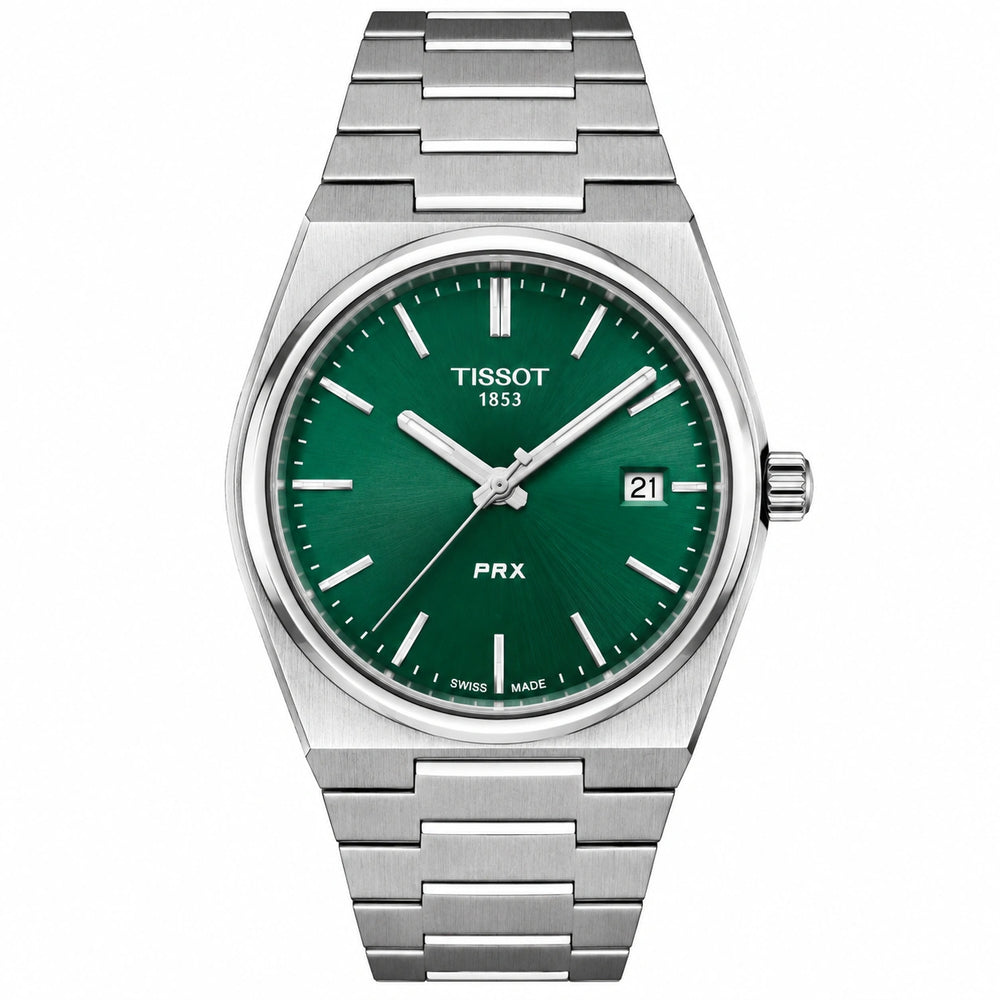 TISSOT PRX 40MM GRØN T137.410.11.091.00