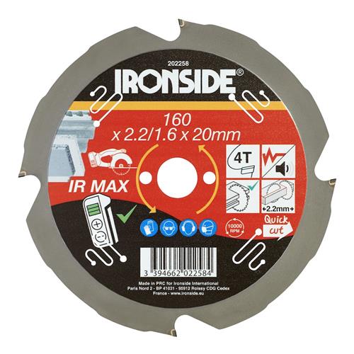 Ironside rundsavklinge til fibercement