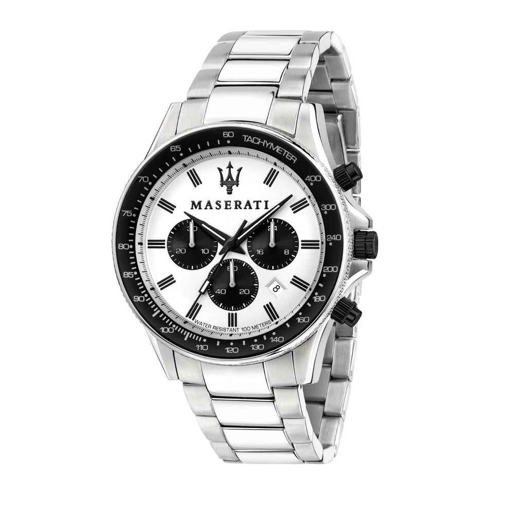 Maserati R8873640003 Sfida Chrono sølv herreur