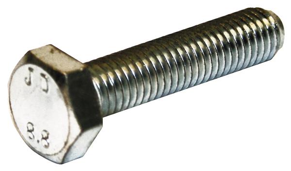 DIN 933 sætskrue kvalitet 8.8 elgalvaniseret FZB 8.8, 20mm - 100stk