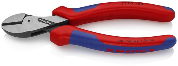 Knipex 7302 X-Cut sidebidetang poleret, 160mm