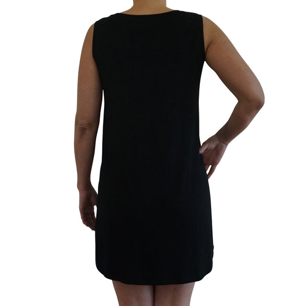 Dame natkjole uden ærme - Sort