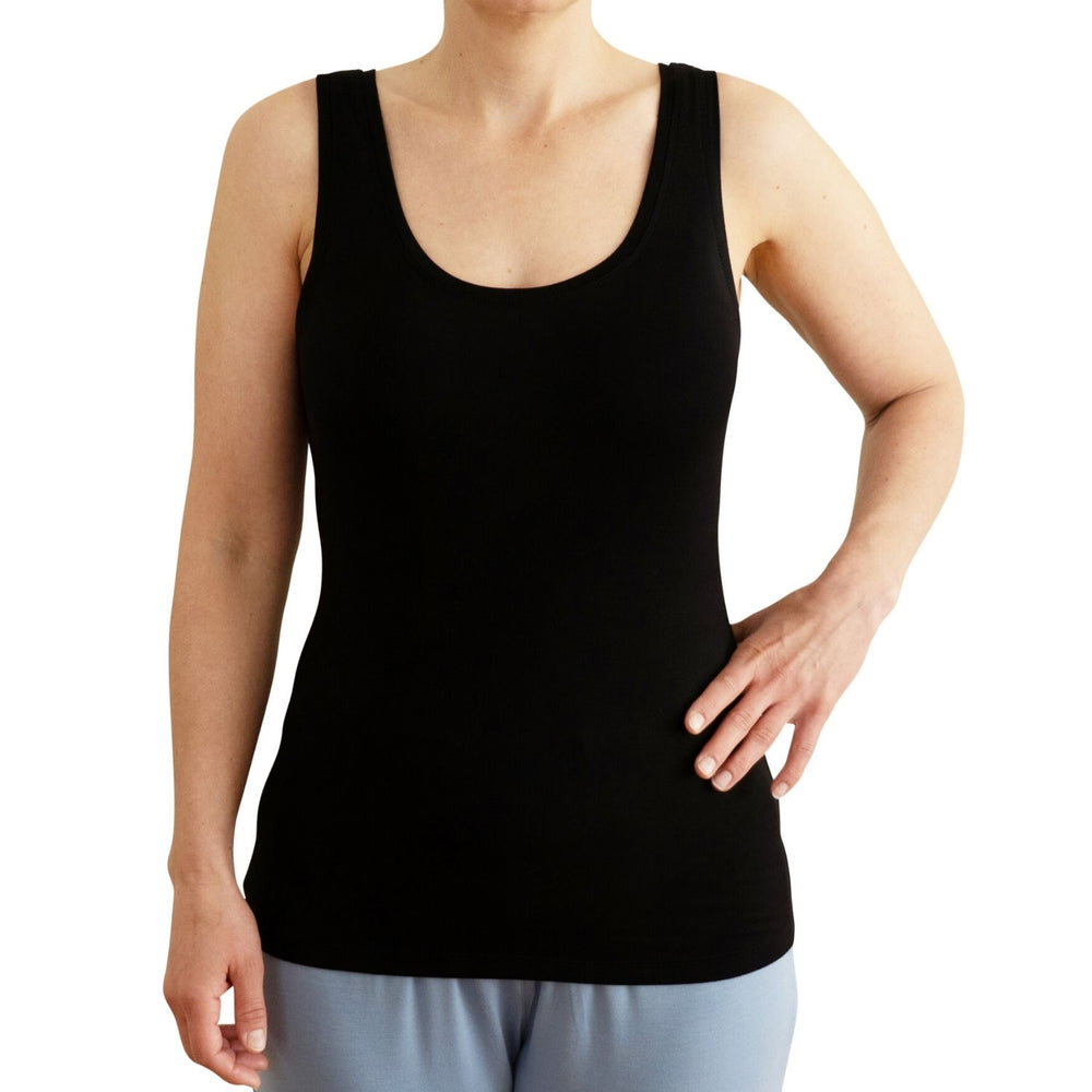 Dame Tank Top - Sort