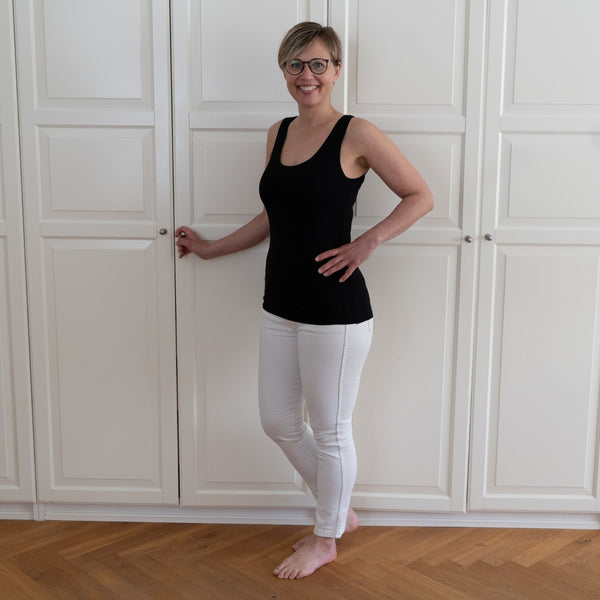 Dame Tank Top - Sort