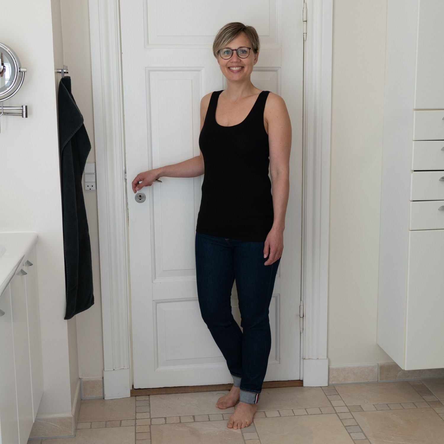 Dame Tank Top - Sort