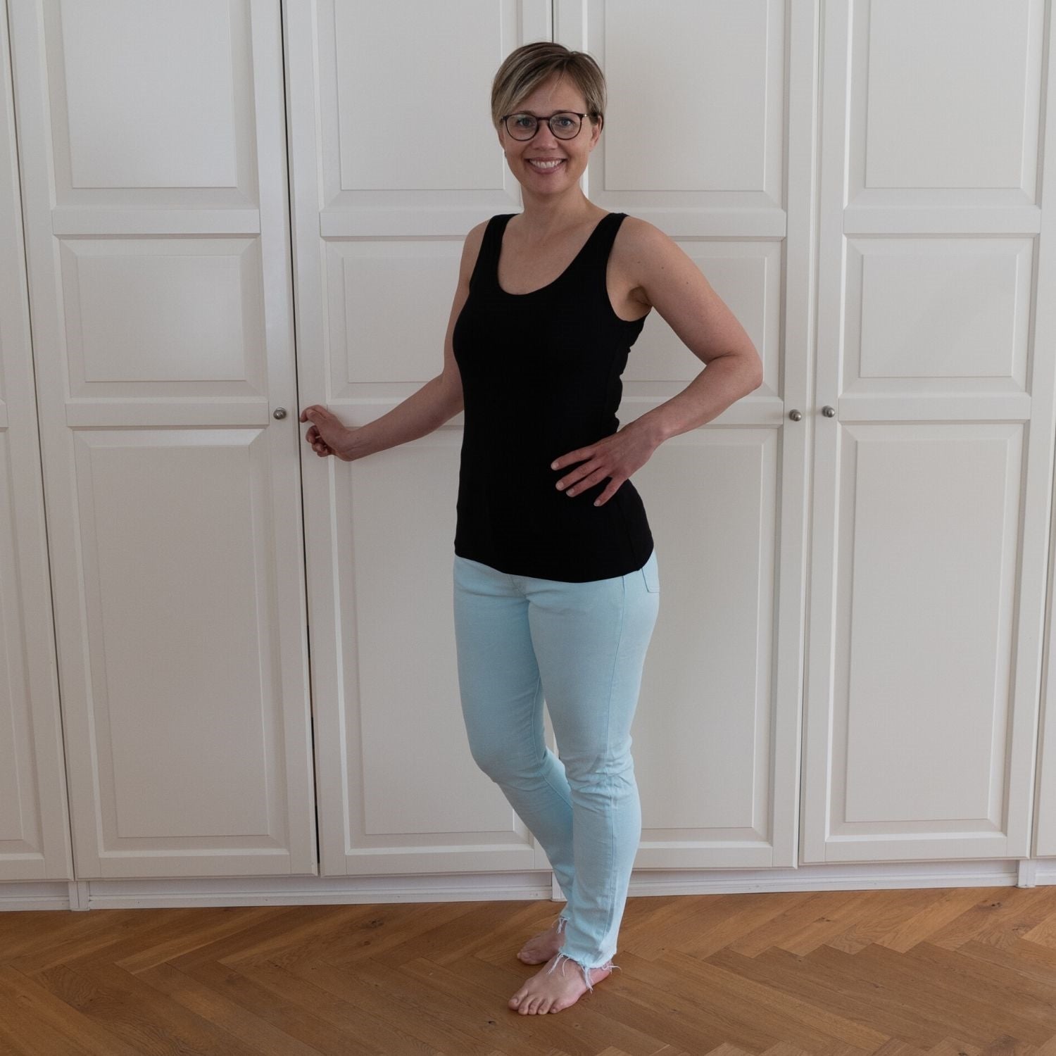 Dame Tank Top - Sort