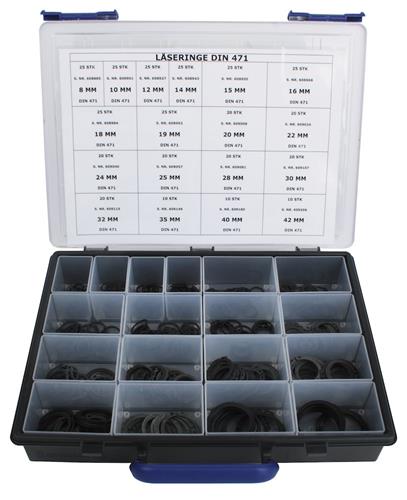 Sortimentskasse låseringe indv. DIN 472