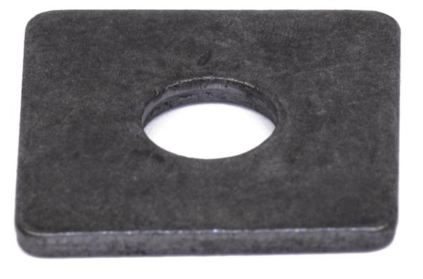 DIN 436 spændeplade sort sort firkantet - 50stk