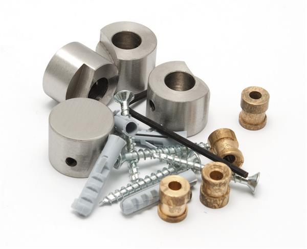 Cool Line spejlbeslag uden indpakning matbørstet stål