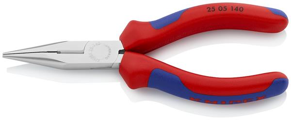 Knipex 2505 spidstang lige kæber, 140mm