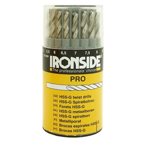 Ironside spiralborsæt HSS-G blank